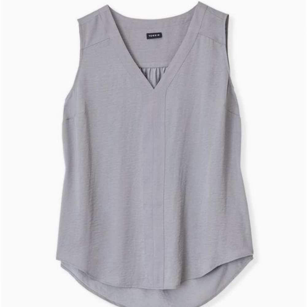 Torrid Tank  Silver- Grey